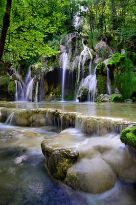 Cascade des tufs; bei Arbois, franz. Jula; 5. Juli 2015