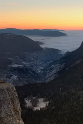 Vu du Creux du Van; 16. Dezember 2016