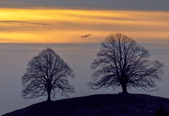 Sonnenuntergang Emmental, 22. März 2023