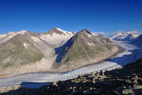 Rhonegletscher vom Eggishorn, VS