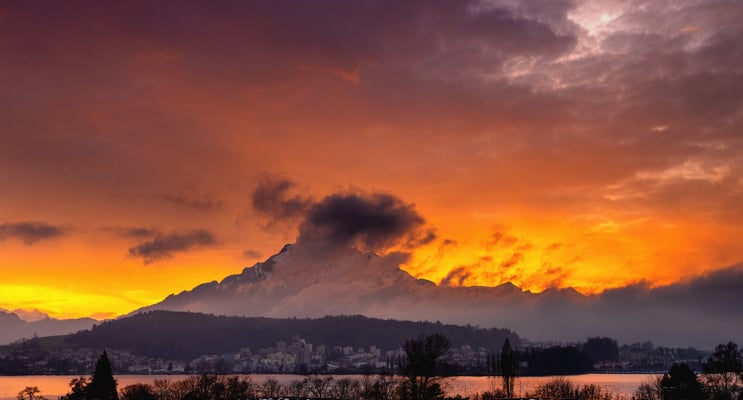 Blick zum Pilatus; 30. Dezember 2018
