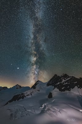 Milchstrasse ab Jungfraujoch Richtung Jungfrau; 19.7.2020