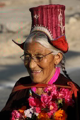 Stolze Trachtenträgerin