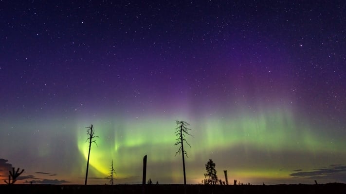 Polarlicht Viiksimo; 7. September 2019; 64. Breitengrad