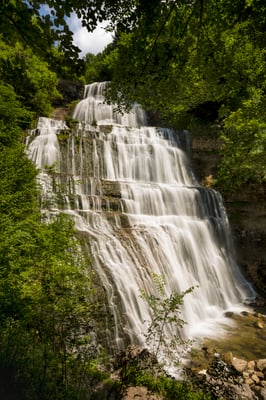 Cascade de l'Éventail, Französischer Jura; Juni 2018