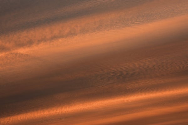 Herrliche Muster am Abendhimmel über dem Fjord vor Flatanger; 10.9.2015
