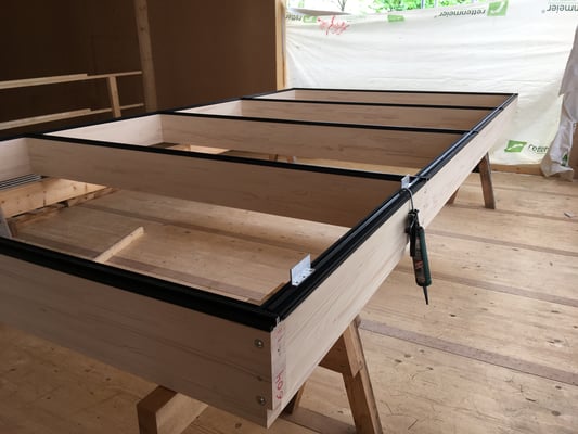 Pfosten Riegel Fassade Fichte Adler Lasur Lignovit Interior UV100