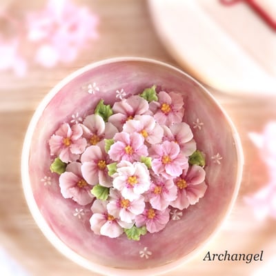 春のレッスン、さくらのおはぎケーキ