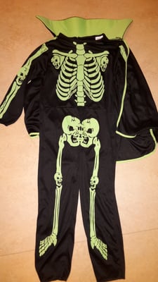 Kinderkostüm- Skeletkostüm, Fr,19.-