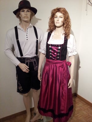 Hose, Gr. M + L / Dirndl, Gr. 40/42