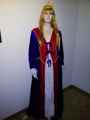 Burgherrin/Königin, Gr. L/XL, Fr. 35.- / Perücke Fr. 8.-