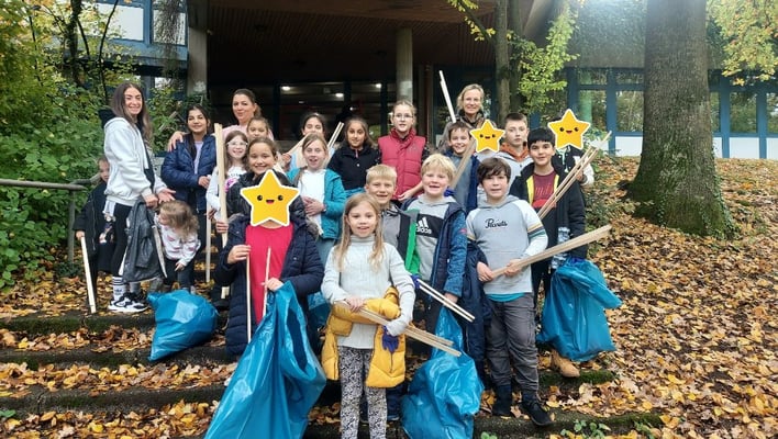 Steinenbergschule Hedelfingen - Lets Putz Aktion in und um die Steinenbergschule