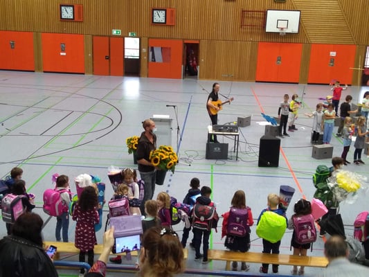 Steinenbergschule Stuttgart-Hedelfingen: Einschulungsfeier der neuen 1. Klässler 2021
