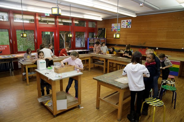 Mittagessen, Mittagsband und Themenangebote in der Steinenbergschule in Stuttgart Hedelfingen