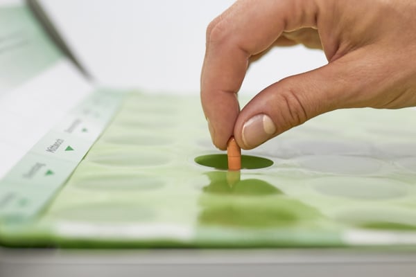 Arzneikalender mit einfacher Entnahme