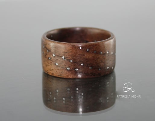Holzring - Nussbaum Kupfer
