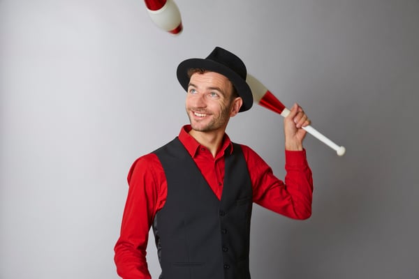 Jongleur Kaspar Tribelhorn