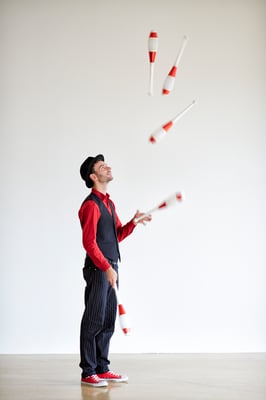 Jongleur Kaspar Tribelhorn