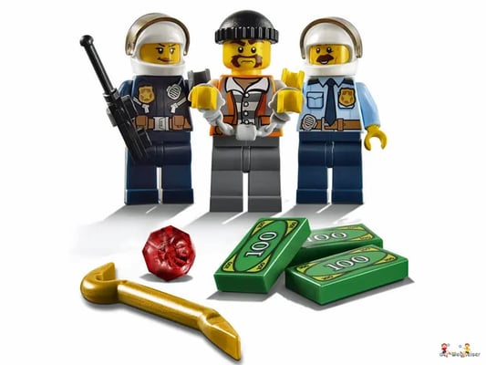 Lego City 60137 mit zwei Polizisten und einem Ganoven
