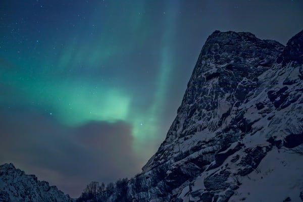 Verzauberndes Naturspektakel über dem Sorfjellet