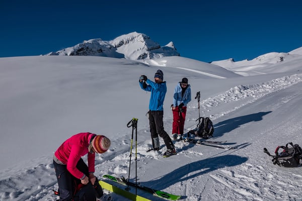Kaiserwetter, links das Reeti, dann Simelihorn und rechts der Bildmitte ganz hinten das Faulhorn