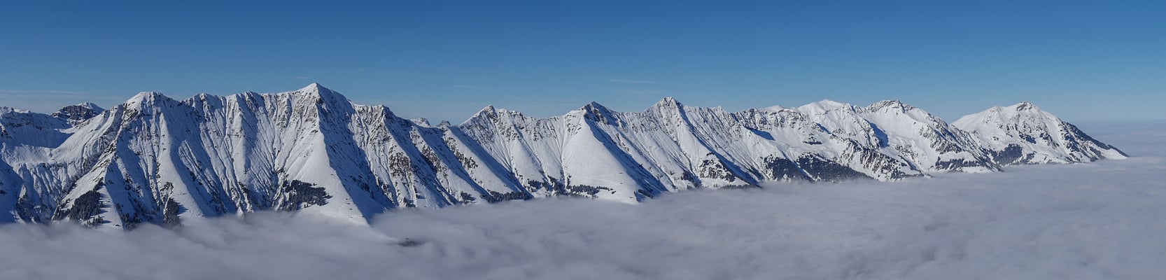 Panorama Bild von der Niesenkette