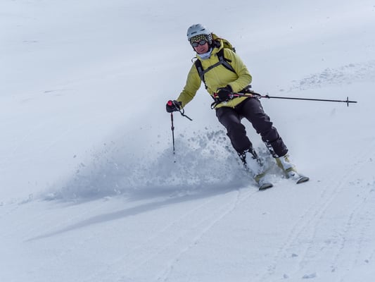 Therese, hat das Skifahren im Blut