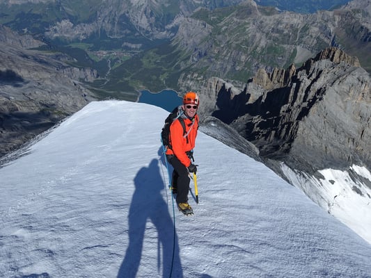 Im obersten Abschnitt kurz vor dem Gipfel