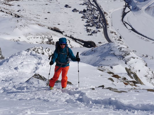 Hinterrhein scheint so nah, liegt aber mehr als 1400 Höhenmeter unter Danielle