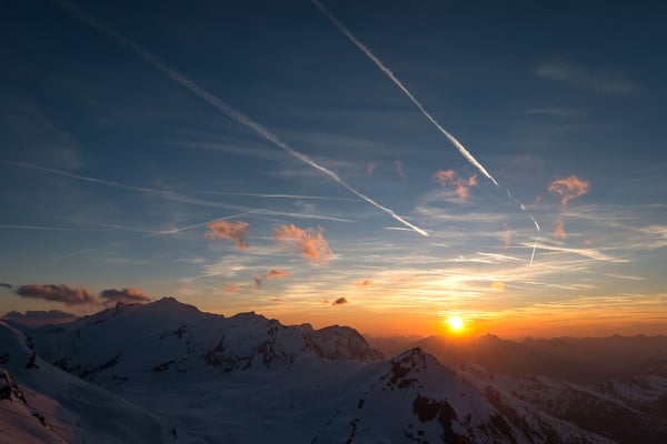 Bei schönem Wetter Garant für spektakuläre Sonnenuntergänge