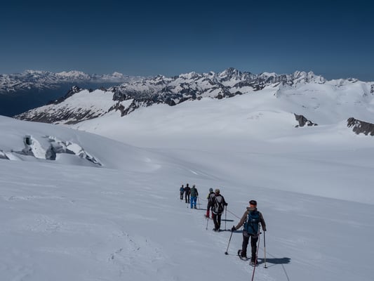 Monte Rosa Massiv, der Alphubel, die Mischabelgruppe, Matterhorn und Weisshorn sowie die Berner Klassiker sind einen Ausflug zm Dammastock mehr als wert