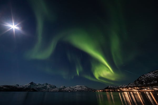 Nordlichtzauber in Skulsfjoren (Bv-Tour Tromsö 2022)