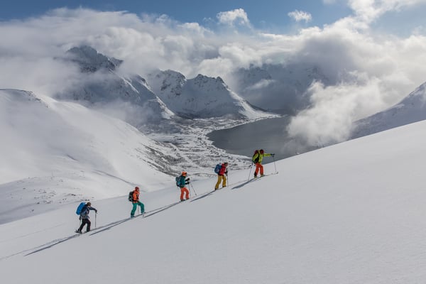 Traumhänge, der Austnesfiorden und derHigravtind bilden schon mal ein prächtiges Bild