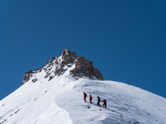 Nicht alle wagen den Aufstieg zum Gipfel