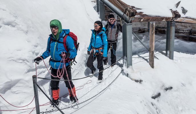 Hans nimmts gelassen, diesmal geht sein Tourenwunsch in Erfüllung