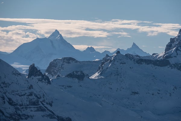 Weisshorn und Zinalrothorn