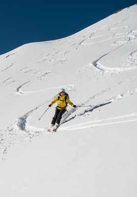 Therese zieht ihre Lines und strahlt über das ganze Gesicht