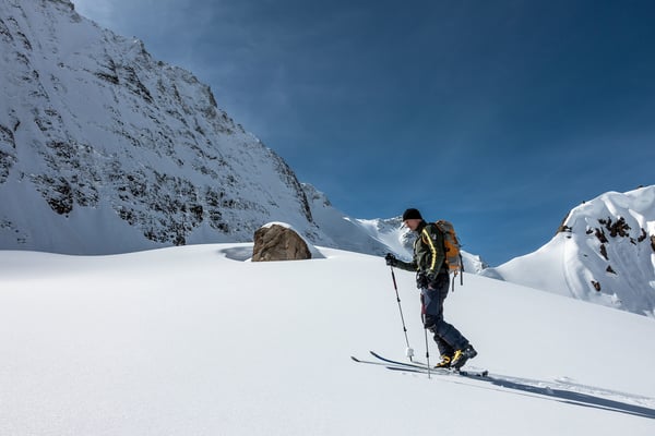 Roger im einzigen kurzen Flachstück unter dem Breitlauihorn