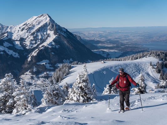 Schneeschuhgelände vom Feinsten...