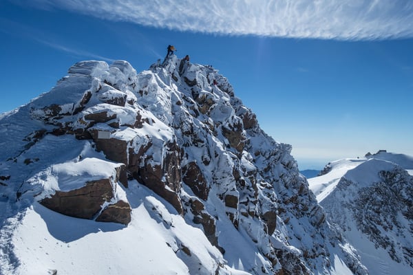 Anregende kombinierte Stellen führen zum höchsten Punkt der Schweiz