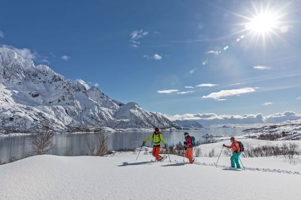 Schneeschuhtouren auf Lofoten steckt noch in den Kinderschuhen, wird aber der ganz grosse Renner in den kommenden Jahren