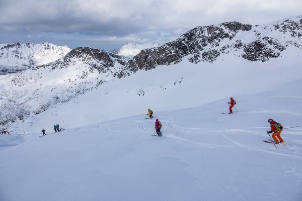 Kaum zu glauben, die Hänge gehören uns