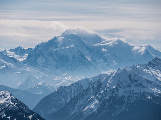 Föhnsturm am Mont Blanc