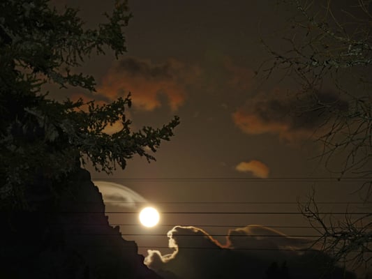 Der Mond kommt, aber ganz woanders, als ich mir das vorgestellt habe