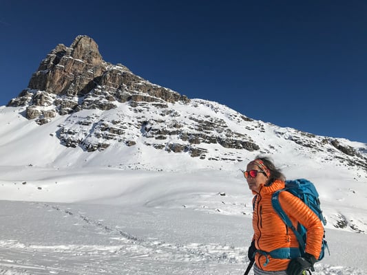 Ausflug ins Bündnerland. Am Julierpass liegt genug Schnee für eine Skitour