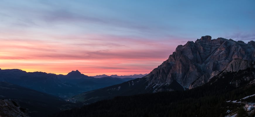 Ein letzter Farbengruss vom Rifugio Valparola, wir kommen wieder