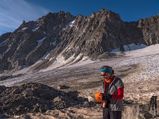 die Gletscher schwinden, die Nordflanke des Portalet war einmal eine beliebte Eistour