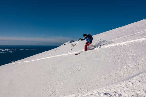 Trotz einigen Bedenken gelingt die Abfahrt besser als erwartet
