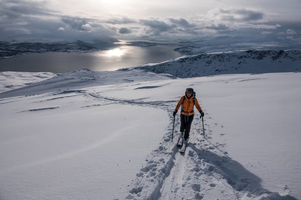 Kurz vor dem Gipfel des Skulgamtinden