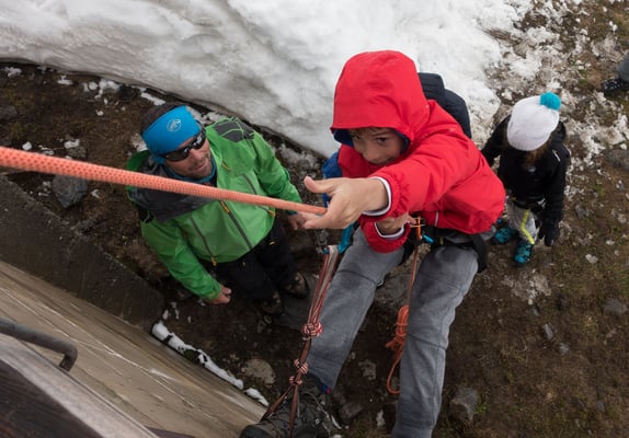 Selbstaufstieg mit Micro Traxion und Tiblock